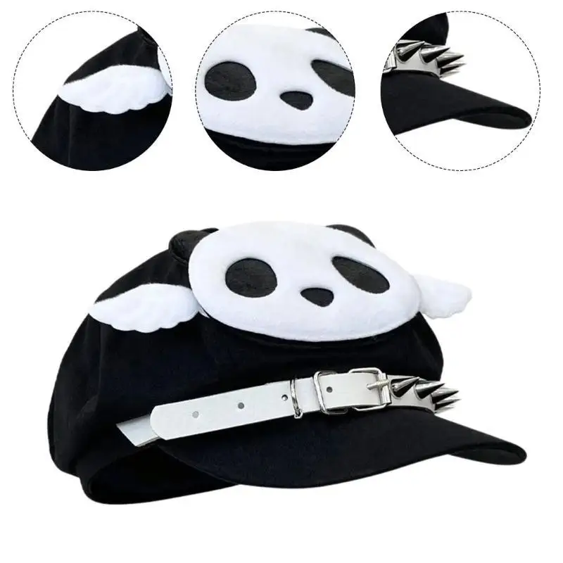 

39BD Woman Lovely Paint Hat Japanese Feeling Hat Spring Sunproof Painter Hat