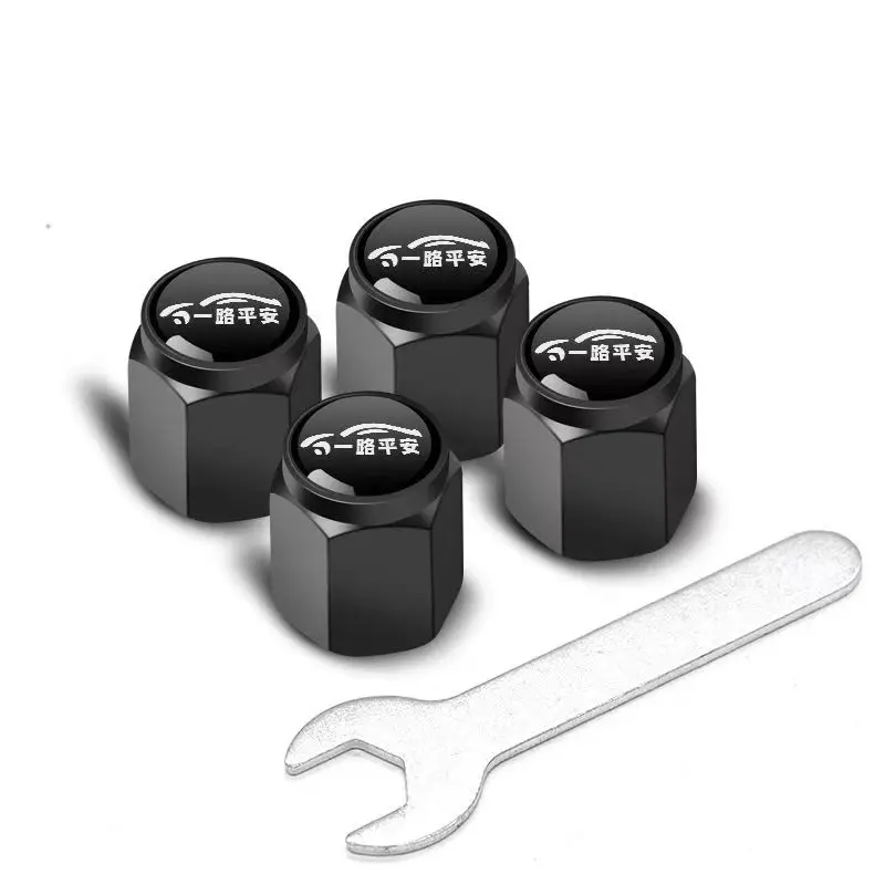Suitable For BAIC Jishi Polestone 01 Rox 01 4Pcs Tire Valve Cap Car Valve Core Cap Anti-theft Decoration Car Accessories