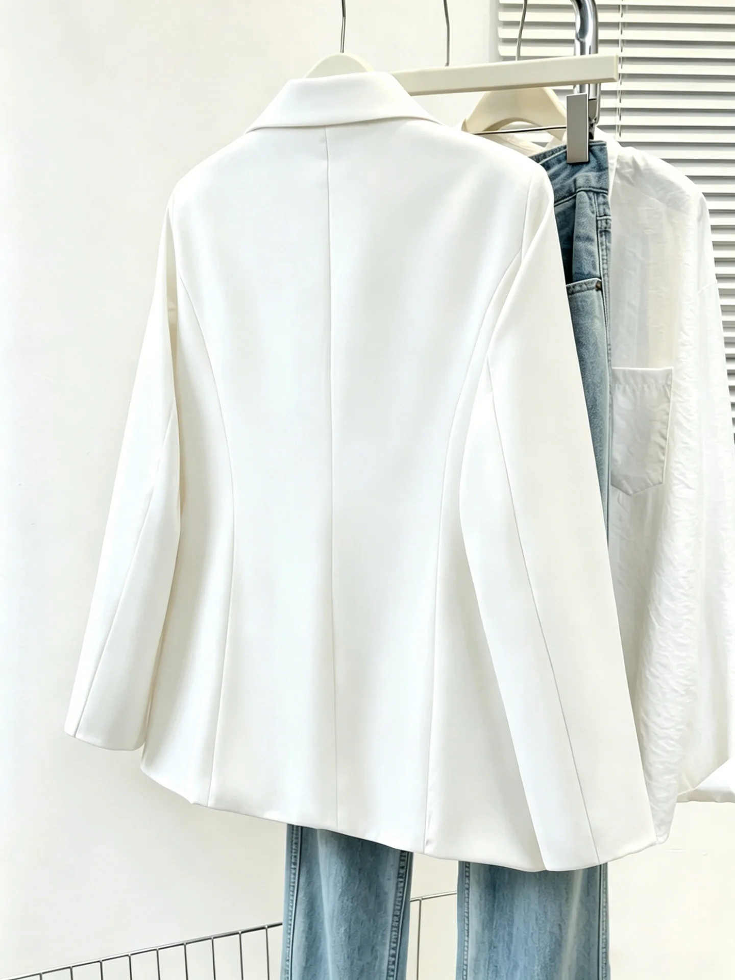Damen-Blazer 2026 – Neues Modell mit schmaler Passform und kurzem Design, Büro- und Freizeitkleidung für Petite-Größen – Detail 10