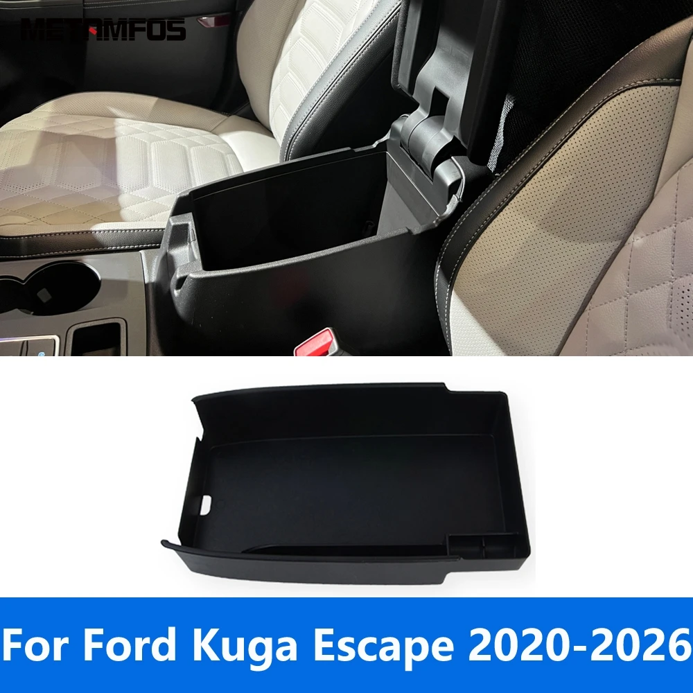 Center Console Armrest Storage Box Pallet For Ford Kuga Escape 2020-2023 2024 2025 2026 Container Holder Tray Organizer Locker