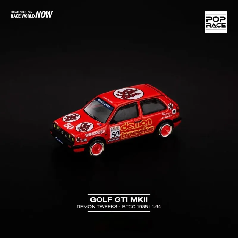POP RACE 1:64 Volkswagen GOLF GTI MkII يفتح نموذج سبيكة الباب الخلفي