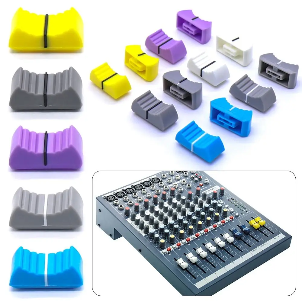 10PCS Supplies Switch Knob Cap Sensitive Slider Sliding Mixer Dimmer Potentiometer Cap Fader Knob Cap Touch Push-Pull Cap