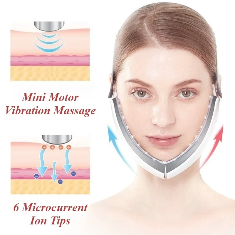 マイクロカレント美顔器 美顔スリム化 顎縮小 高周波美容器 二重あご除去 フェイシャル機器