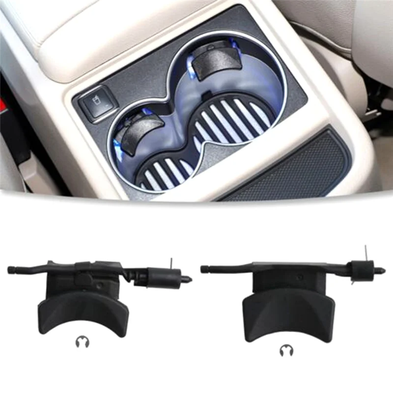 

Highly Recommended 2Pcs Center Console Water Cup Holder Clip Beverage Holder Fastener For Mercedes Benz S E Class W222 W212 W213