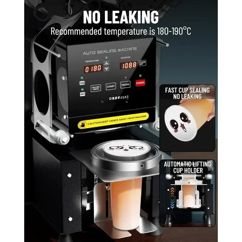 Voll automatische Becher versiegelung maschine elektrische Becher versiegelung maschine Beutel versiegelung