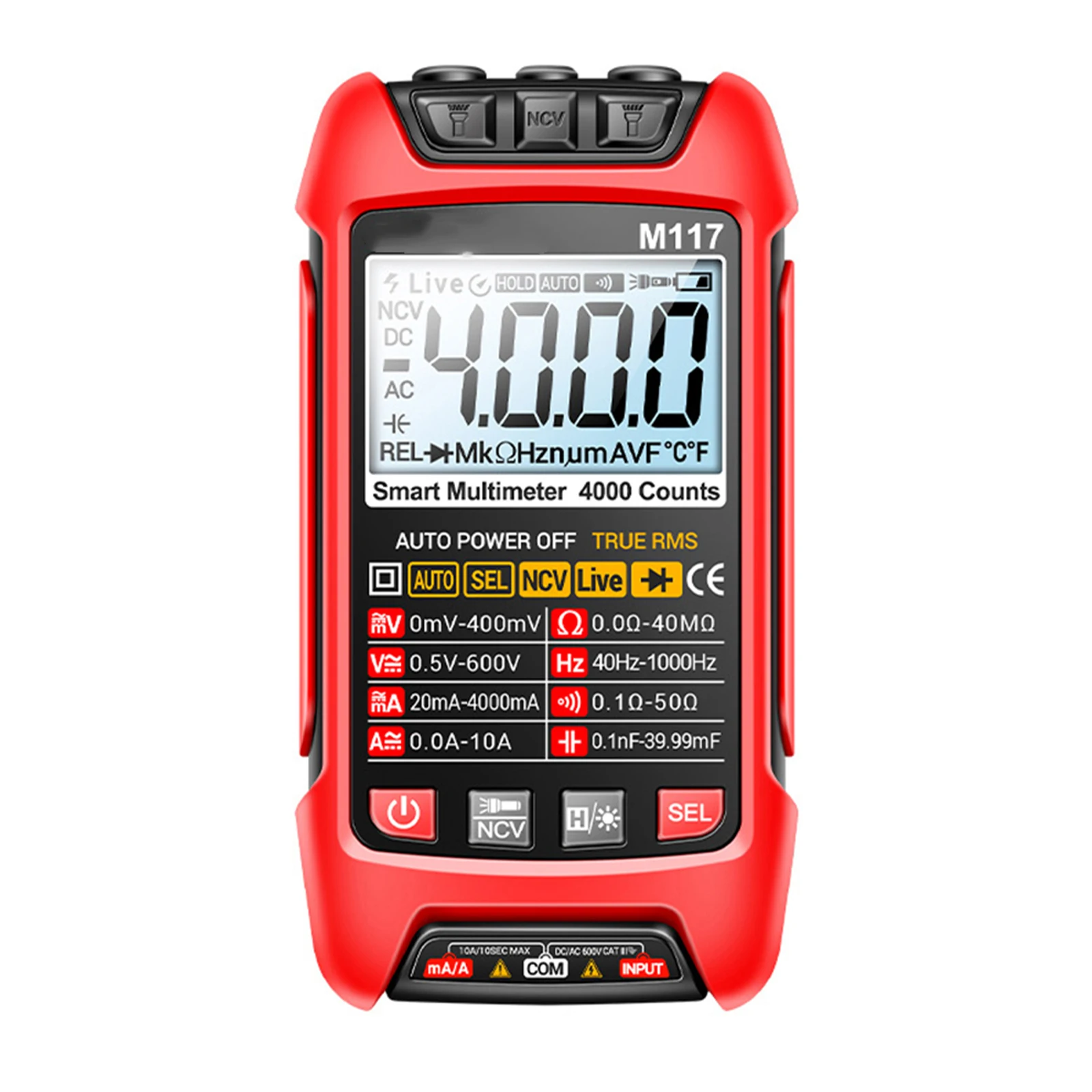 M117 High Precision Digital Multimeter Multifunctional Automatic Measuring Meter Hand Tools Power Tools Accessories