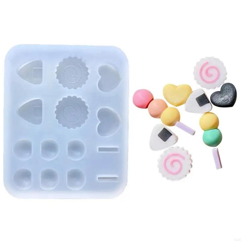 MXMF Filler Candy Love Silicone Mold Keyring Pendant Handmade Ornament Mold for Valentine's Day Birthday Gift