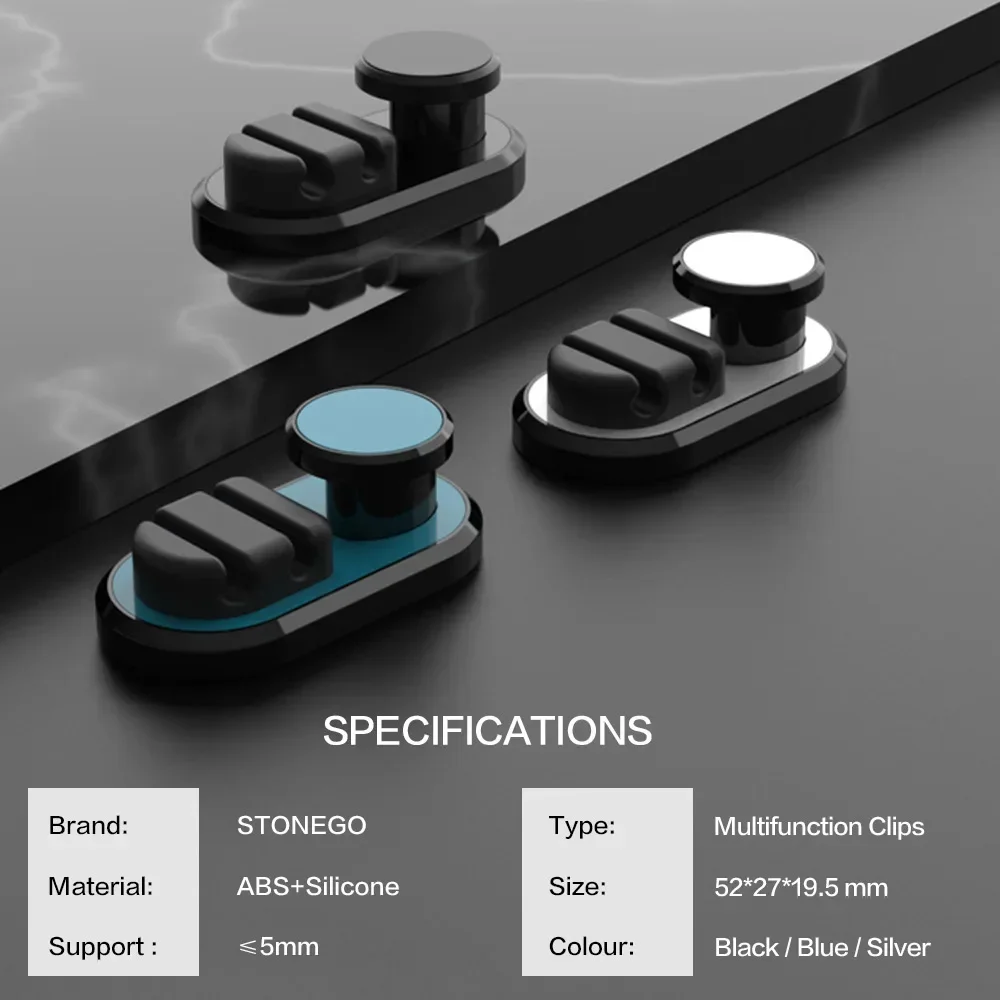 Mini Car Hook Self Adhesive Home Hanger Auto Fastener Clip for USB Cable Organizer Key Bag Storage