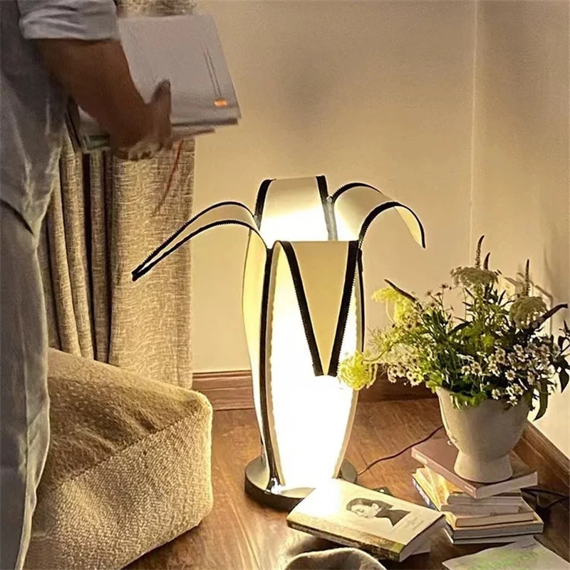 Imagem -04 - Criativa Banana Floor Lamp Quarto de Cabeceira Table Lamp Sala