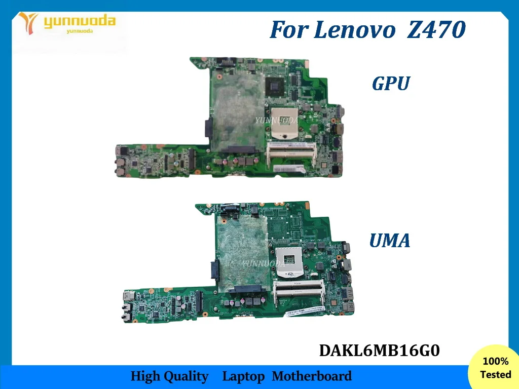 

DAKL6MB16G0 для ноутбука Lenovo Z470, материнская плата DDR3, 100% протестировано, ОК