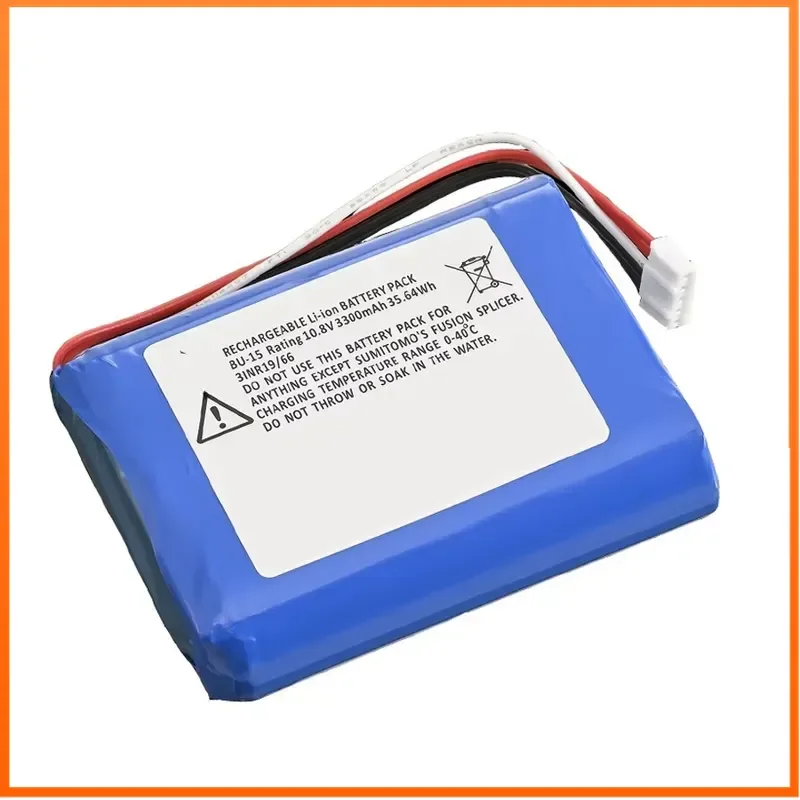 11.1V 3300mAh TL-SMT400 Li-Ion Battery for Sumitomo T-400S Fiber Fusion Machine Compatible BU-15 Rechargeable Batteries