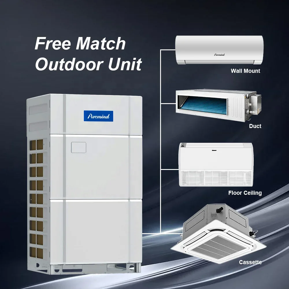 Gree DC Inverter 22 KW VRF Multi Zone Air Conditioning HVAC System FCU Cassette Duct Central Air Conditioner Outdoor Unit Wifi