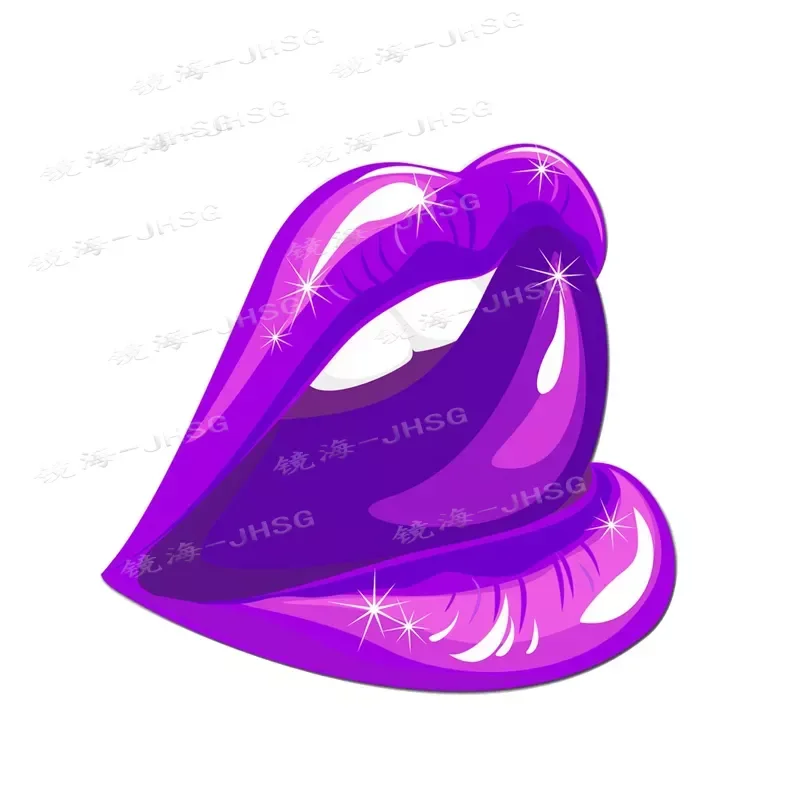 

Fun Red Lip Car Sticker Creative Window Bumper Laptop Case Vinyl Sticker Decoration Waterproof PVC Accessories