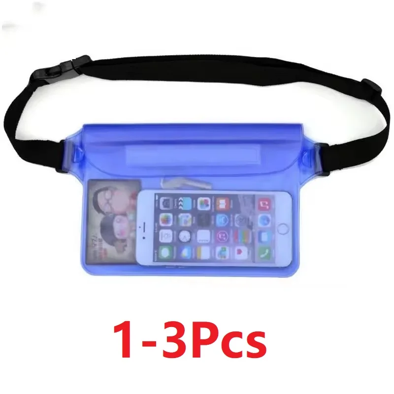 

Waterproof Pouch Mobile Phone Case With Waist Strap Multi Color Swimming Storage Bag Phone Moisture Proof Dry Bag For Cell Phone