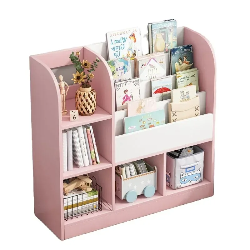 3 Layer Children's Bookshelf Floor Small Bedroom Shelf Toy Storage Cabinet for Living Room Kid Bookshelf  Bookshelves