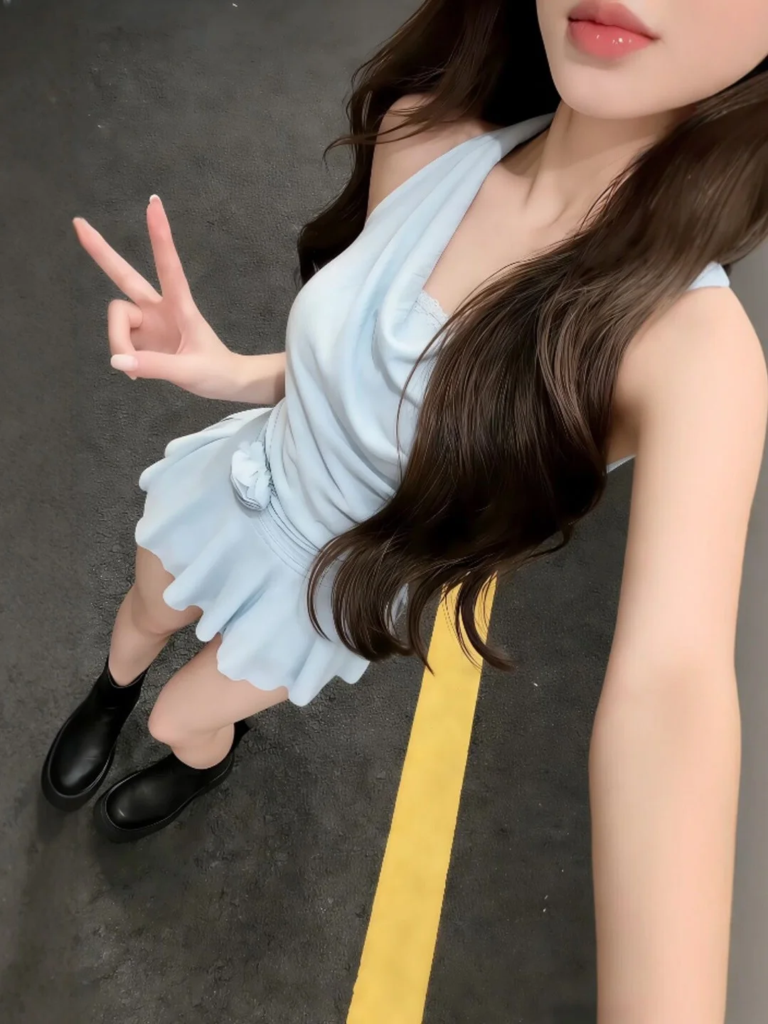 

Летнее приталенное платье с завязками на шее и талии, во французском стиле, однотонное, со средней талией, А-силуэт, без рукавов, женское