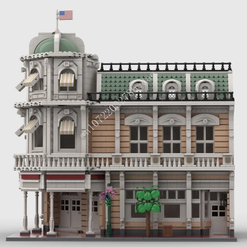 3615PCS Magic Kingdom Main Street Clothiers MOC streetview Puzzle Creative  Assembly Christmas Birthday Gift Toys for Adult Age