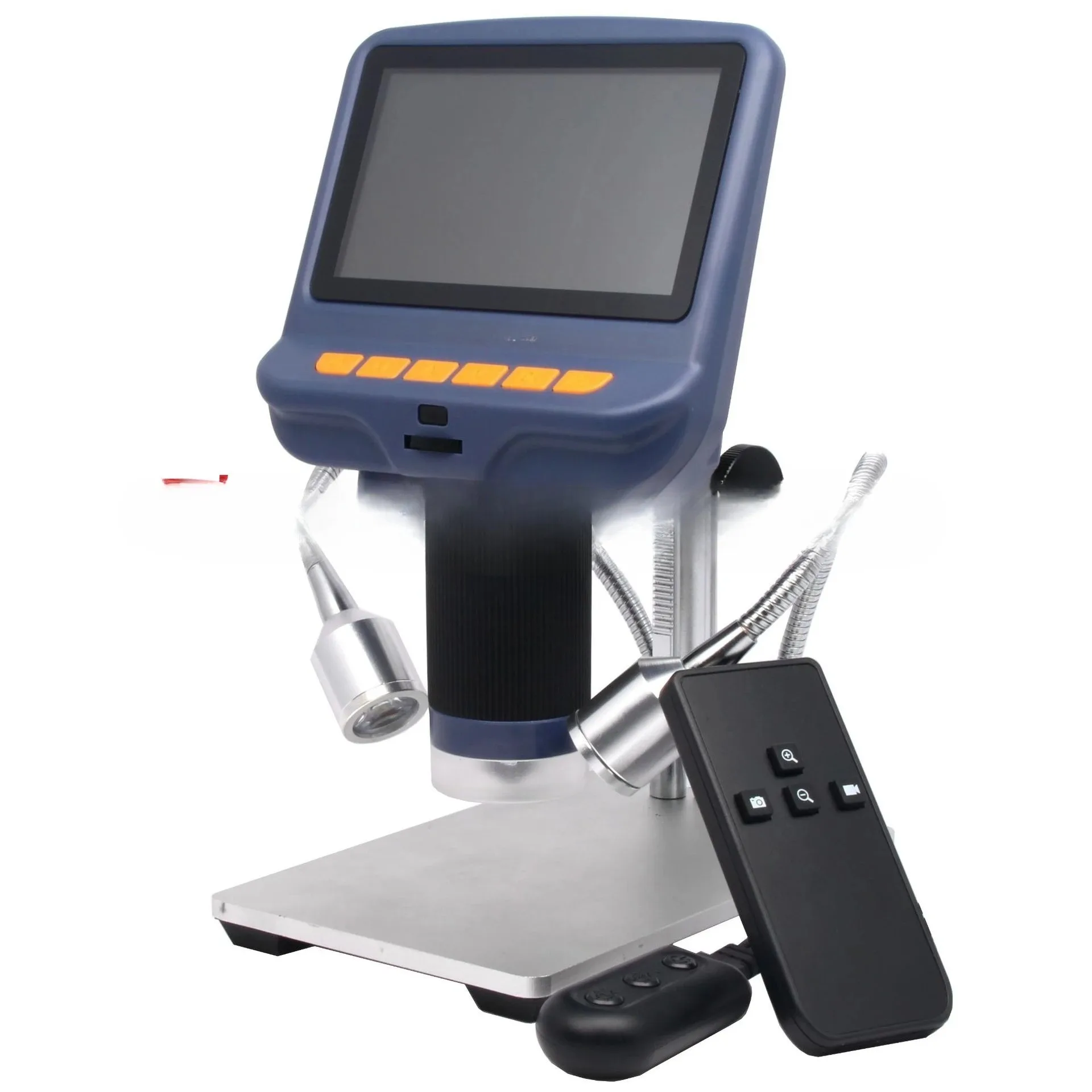 High definition digital microscope magnifying glass built-in light source high object distance 220 times magnification
