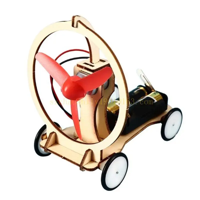 62KA Студенты Электроэлектрический ветровый автомобиль модель физические эксперименты Технология игрушка физическое обучение