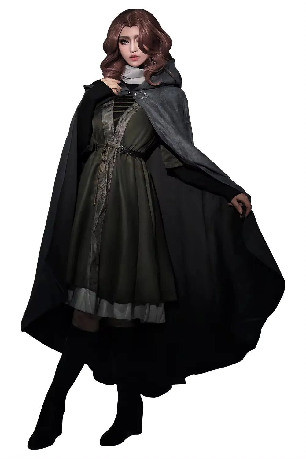 لعبة ميلينا تأثيري لعبة الخيال زي الكبار النساء الساحرة فستان تنكر عباءة وتتسابق اللعب الساخنة كرنفال ملابس تنكرية للحفلات #2