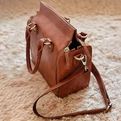 Handbags Women Totes Large Capacity Multi-Pocket Business Laptop Handbags Ladies Top-Handle Organizer Shoulder Bag Fashion