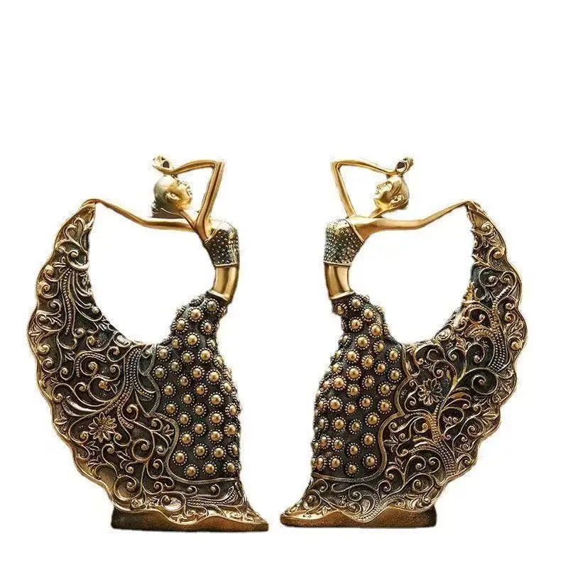 

Павлин Танцующая Девушка Настольный Орнамент Гостиная Прихожая Винный Холодильник Домашний Декор