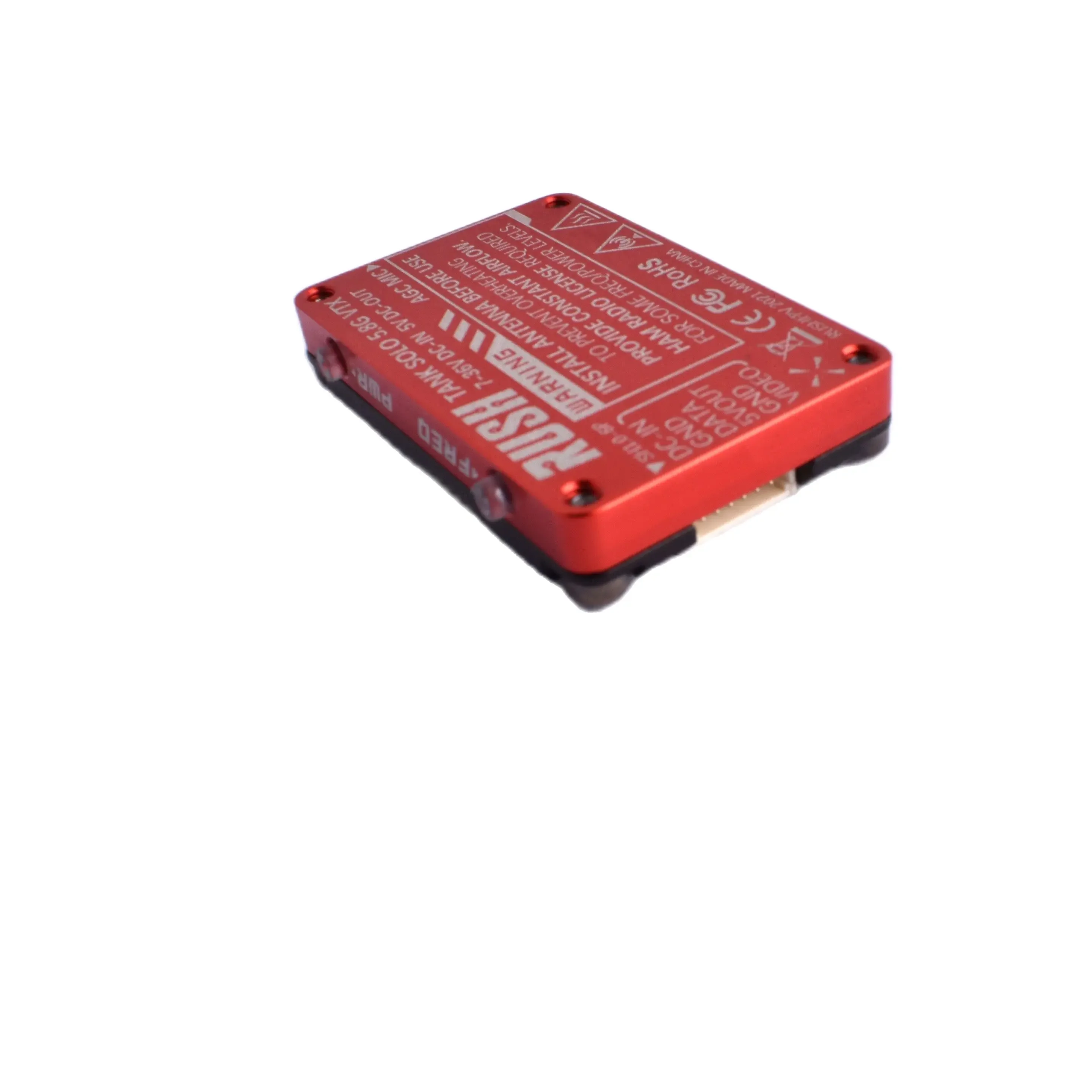 Rush Tank Solo 5.8G 48ch Pitmode 1.6W Verstelbare Vtx 2-6S Ingebouwde Microfoon Cnc Koelbehuizing Voor Fpv Lange Afstand