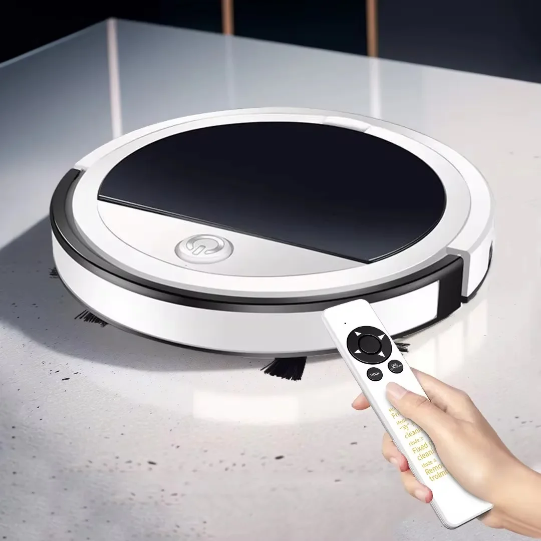 

Low noise high suction smart sweeping robot vacuum cleaner with remote control automatic cleaning USB charging