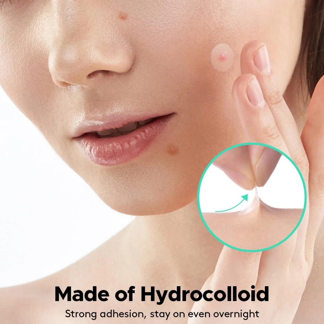 Patches de espinhas circulares hidrocolóides em forma de coração de 400 peças, ultrafinos e discretos, absorvem efetivamente espinhas.