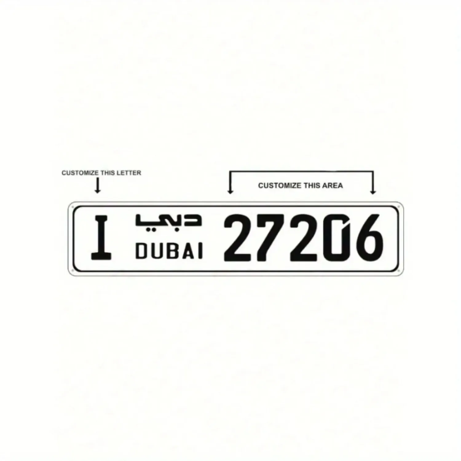 Maßgefertigte Vintage-Metallplatte im Beduinen-Stil KSA Motoring Plakette Auto-Dekoration Automotive Wandkunst