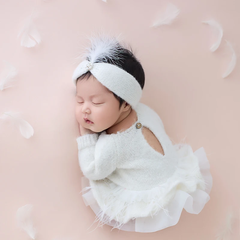 Unicorn Doll Newborn Photography Props Baby Girl Princess Dress Set Baby Boy Knight Suit Set Infants Studio Photography Costumes