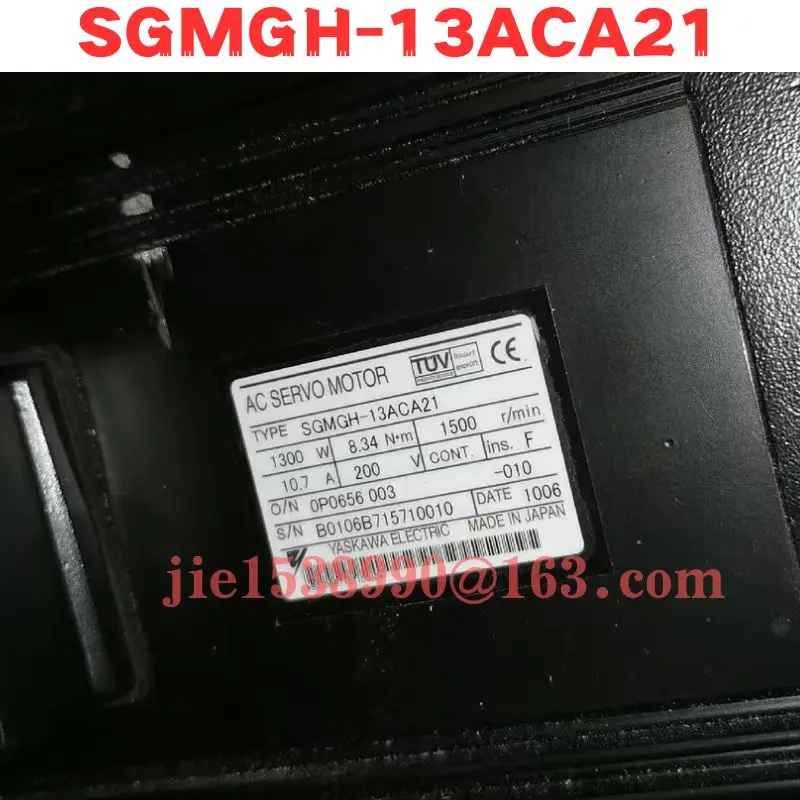 Used Servo motor SGMGH-13ACA21  Normal Function Tested OK
