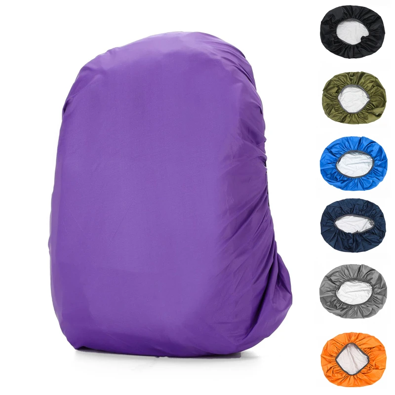 1Pcs15-20L Adjustable Backpack Rain Cover Portable Waterproof Outdoor Accessories Dustproof Camping Hiking Climbing Raincover