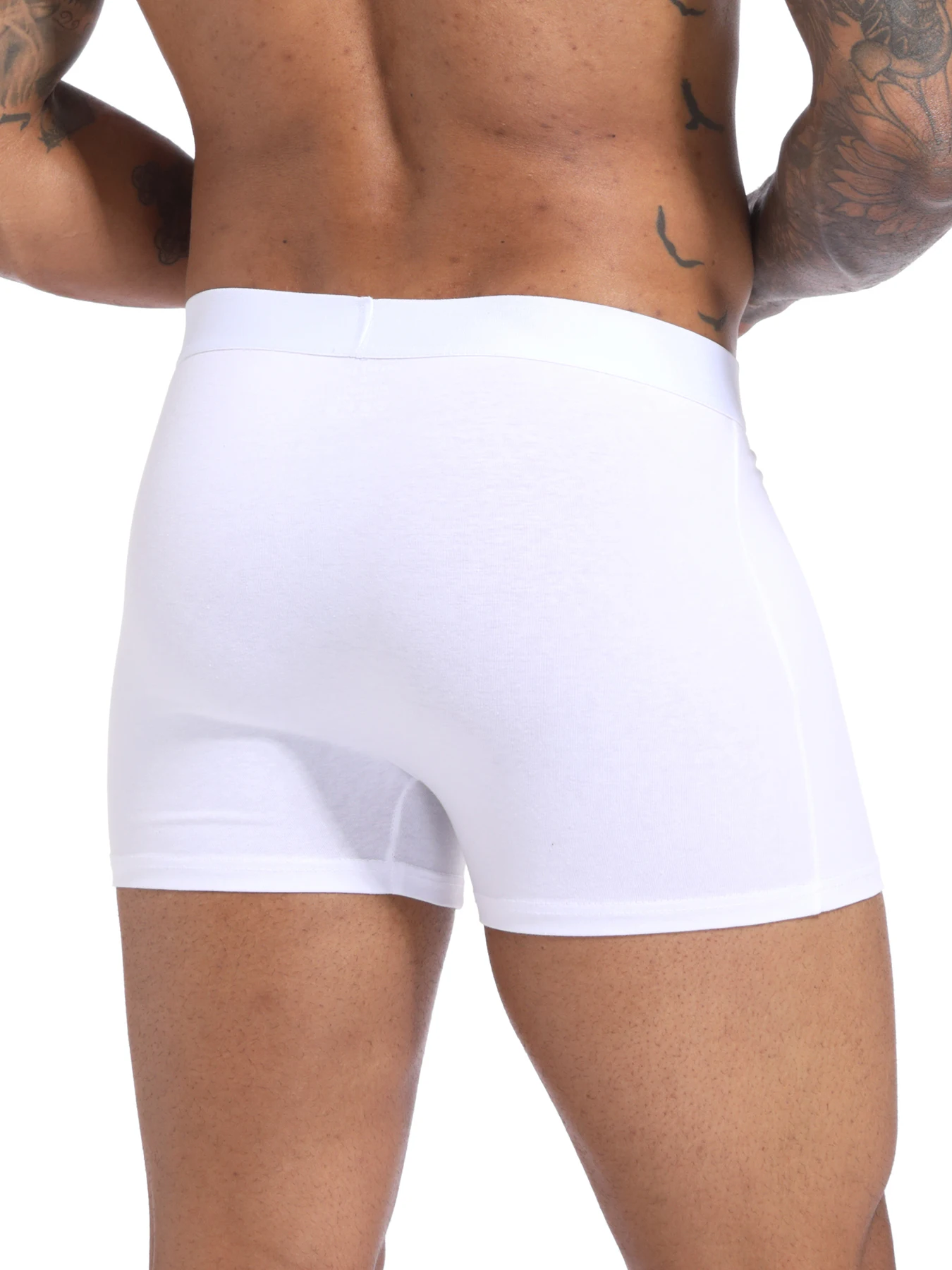 5pcs Pack White 2024 Men Boxer Shorts Panties Polyester Underwear Male Brand And Underpants For Homme Luxury Briefs Set Slips