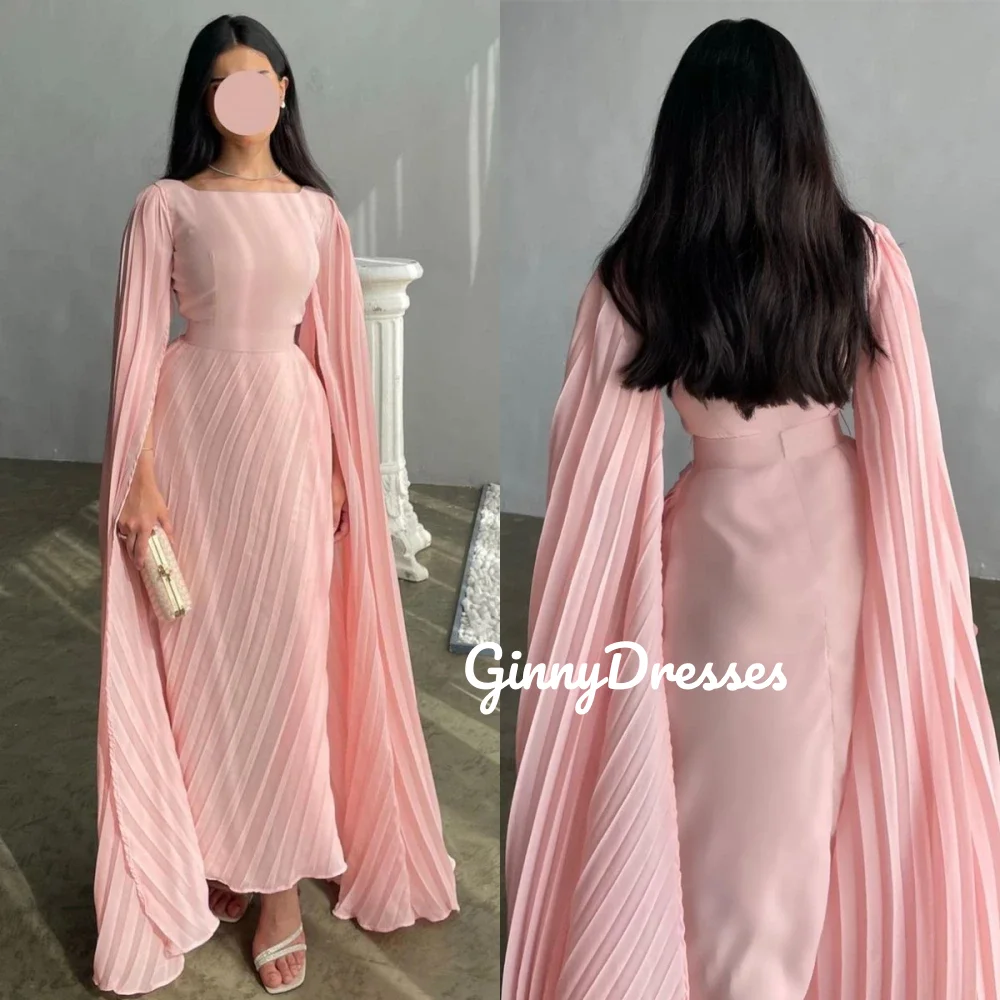 

فساتين سهرة Customize A-Line Square Neckline Elegant Party Dresses For Women Floor-Length Ruffle Dresses For Special Events Zipp