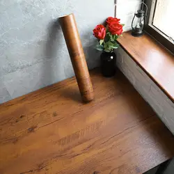 Vinyl Self Adhesive Waterproof Wallpaper for Furniture and Table Renovation Pvc Peel and Stick Removable Wood Grain Stickers