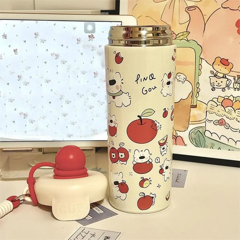 

500ML Vacuum Cup High-Capacity With Pendant 316 Stainless Steel Cup Insulation Or Cooling Thermal Water Bottle