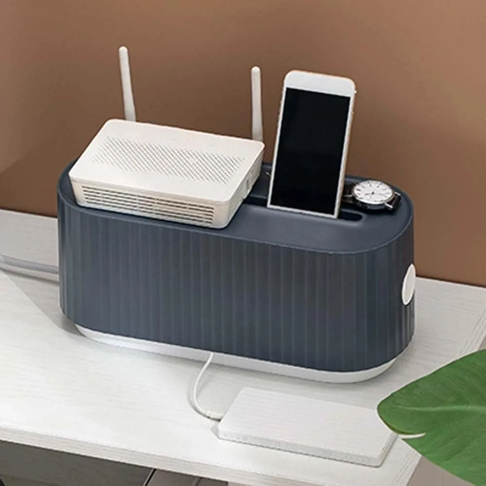 Router Board Bracket Cable Storage Box Patch Panel Finishing Box Mobile Charger Storage Socket Storage Case Phone Storage Rack