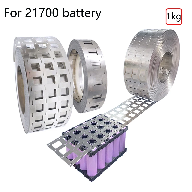 1kg 2/4P 21700 Lithium Battery Spot Welding Nickel Sheet 21700 Battery Welding Nickel Strip Nickel Plated Strip Connecting Piece