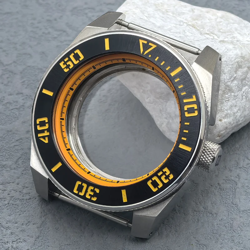 

Mod NH35 Case King Samurai Watch Case Fits NH35 NH36 4R 7S26 Automatic Movement 28.5mm Dial Sapphire Crystal Glass Samurai Case