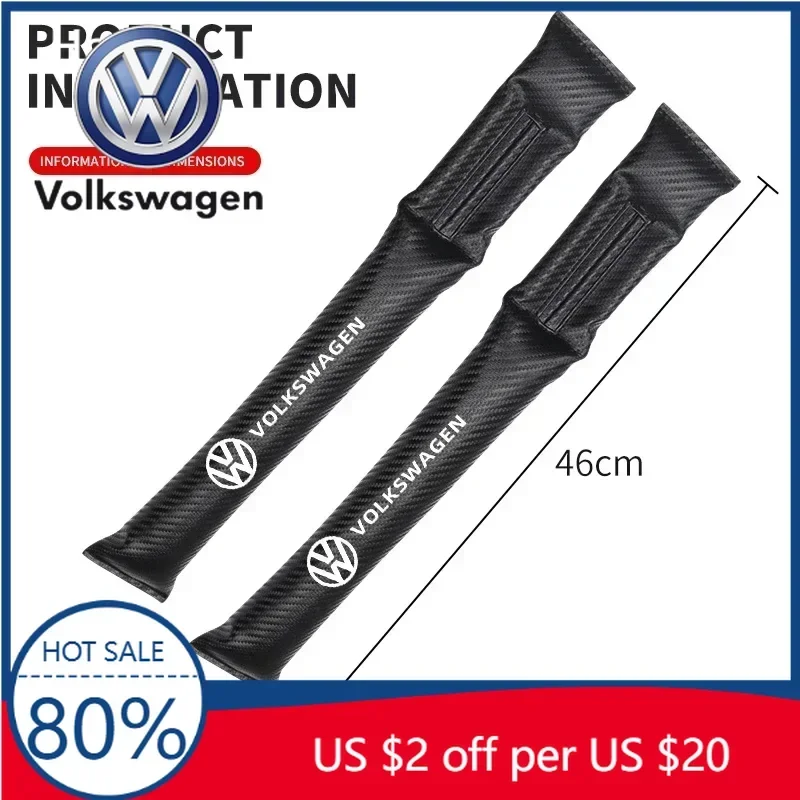 

Новинка 2026: Эмблемы для Volkswagen VW – Наполнитель-заглушка для зазора автомобильного сиденья из углеродного волокна и кожи, герметичная заполняющая полоса-накладка для Volkswagen VW