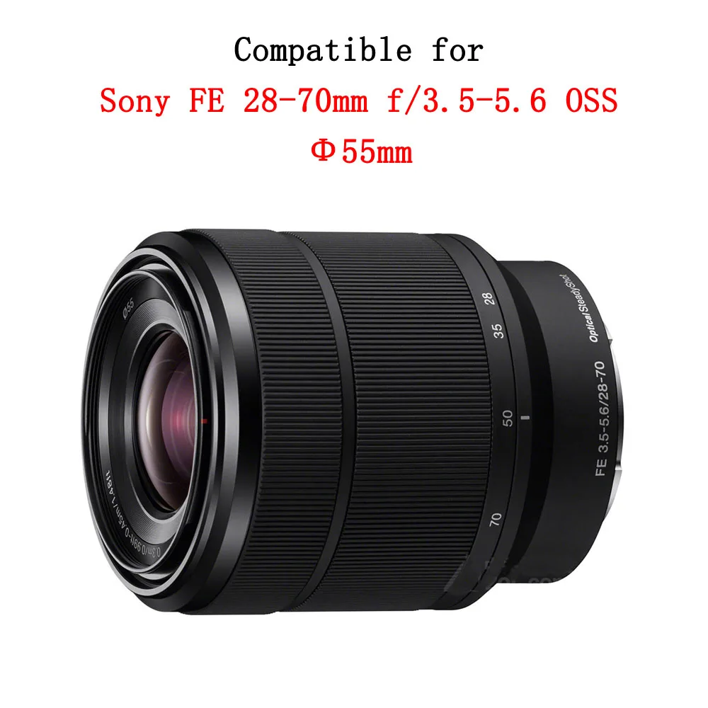 10 Pieces ALC-SH132 Camera Lens Hood for Sony FE 28-70mm f/3.5-5.6 OSS 55mm Filter Lens Accessories