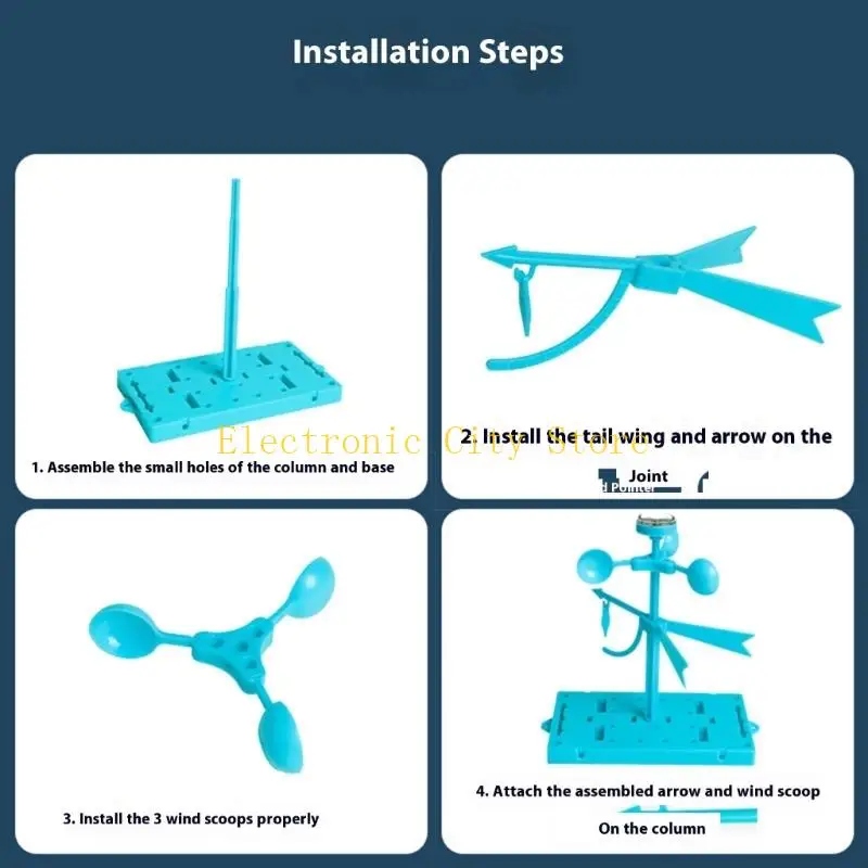Wind Vane Educational Toy Science Experiment Kids Science Toy Toy For Children Hu8d