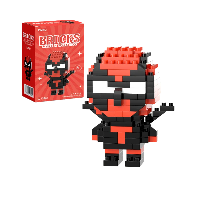Spider-Man Baustein Deadpool & Venom Iron Man Figur Batman Superheld Cartoon-Charakter Modell Spielzeug als Geschenke