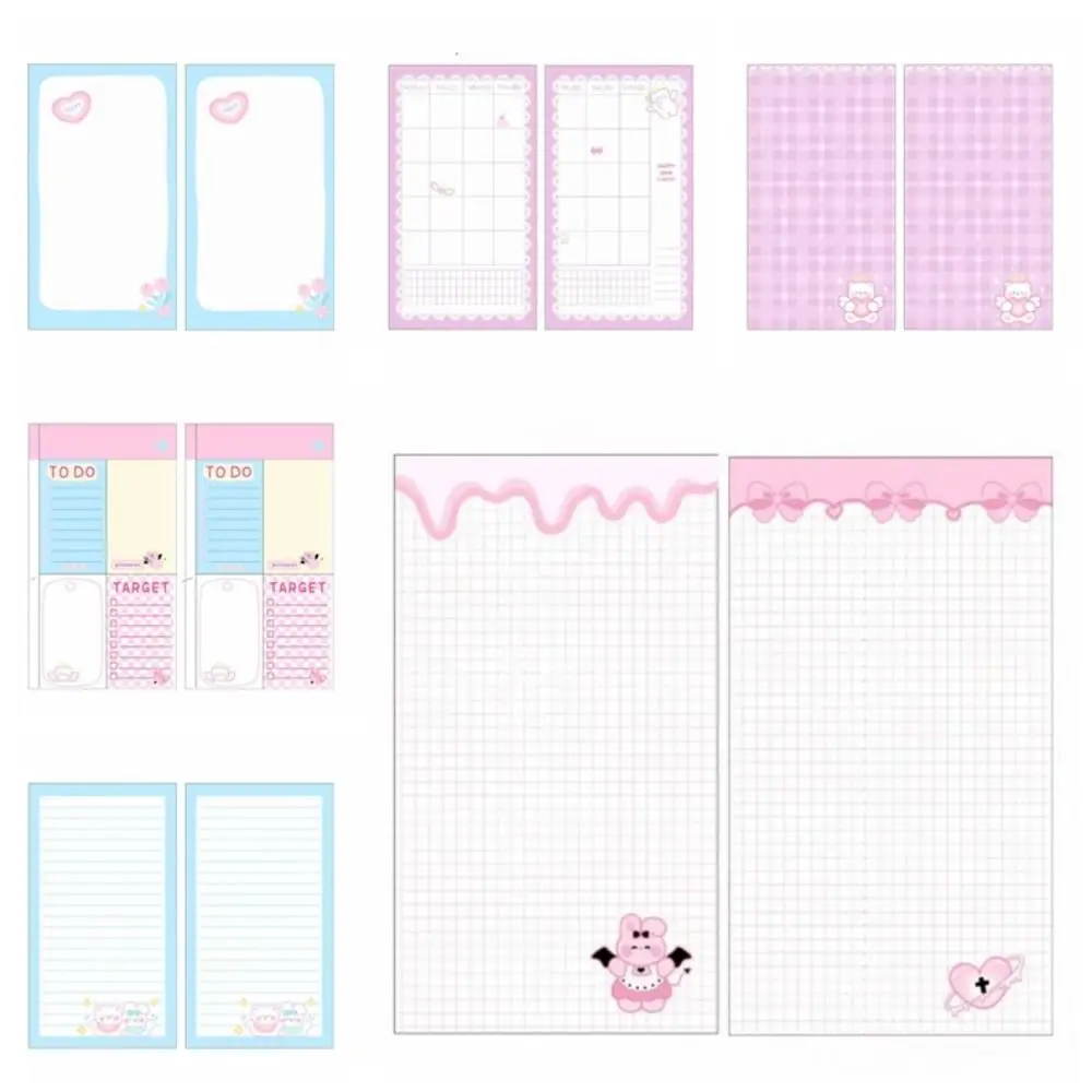 45 arkuszy A6 Loose Leaf Refill Paper Heart Cartoon Rabbit Inner Refill Spiral Binder Paper 6 Hole Notebook Separator Paper