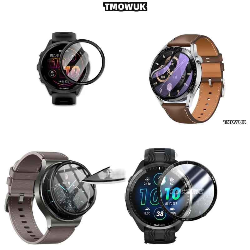 

For Garmin Forerunner 57 945 955 965 970 42mm 47mm Full Cover PMMA Anti - Scratch 3D Curved Screen Film