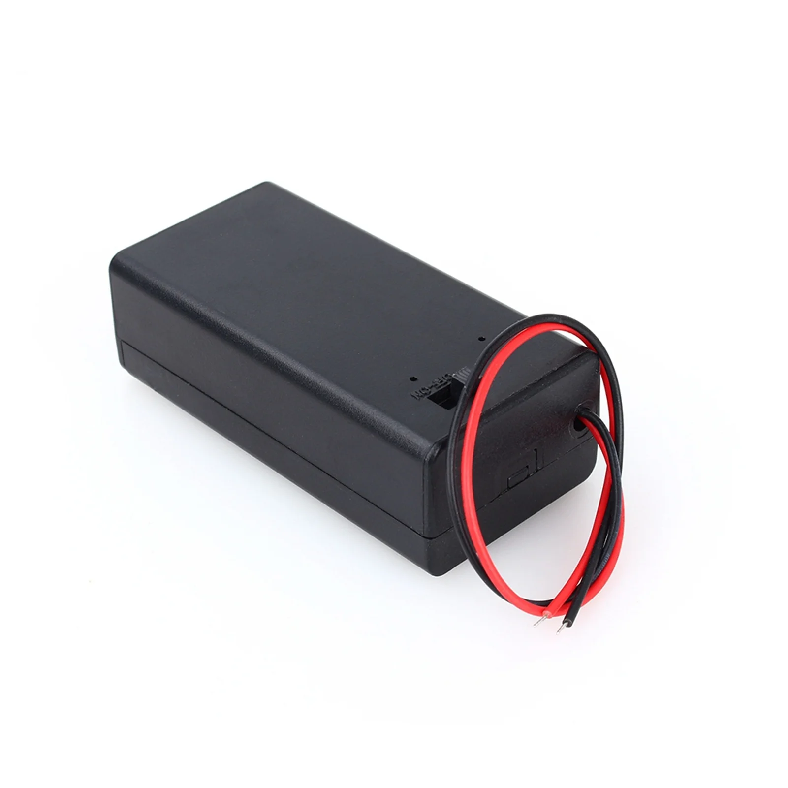 E9 9V Volt PP3 Battery Holder Box DC Case w/ Wire Lead ON/OFF Switch Cover Durable 6F22 Battery power Box Toy Battery Holder