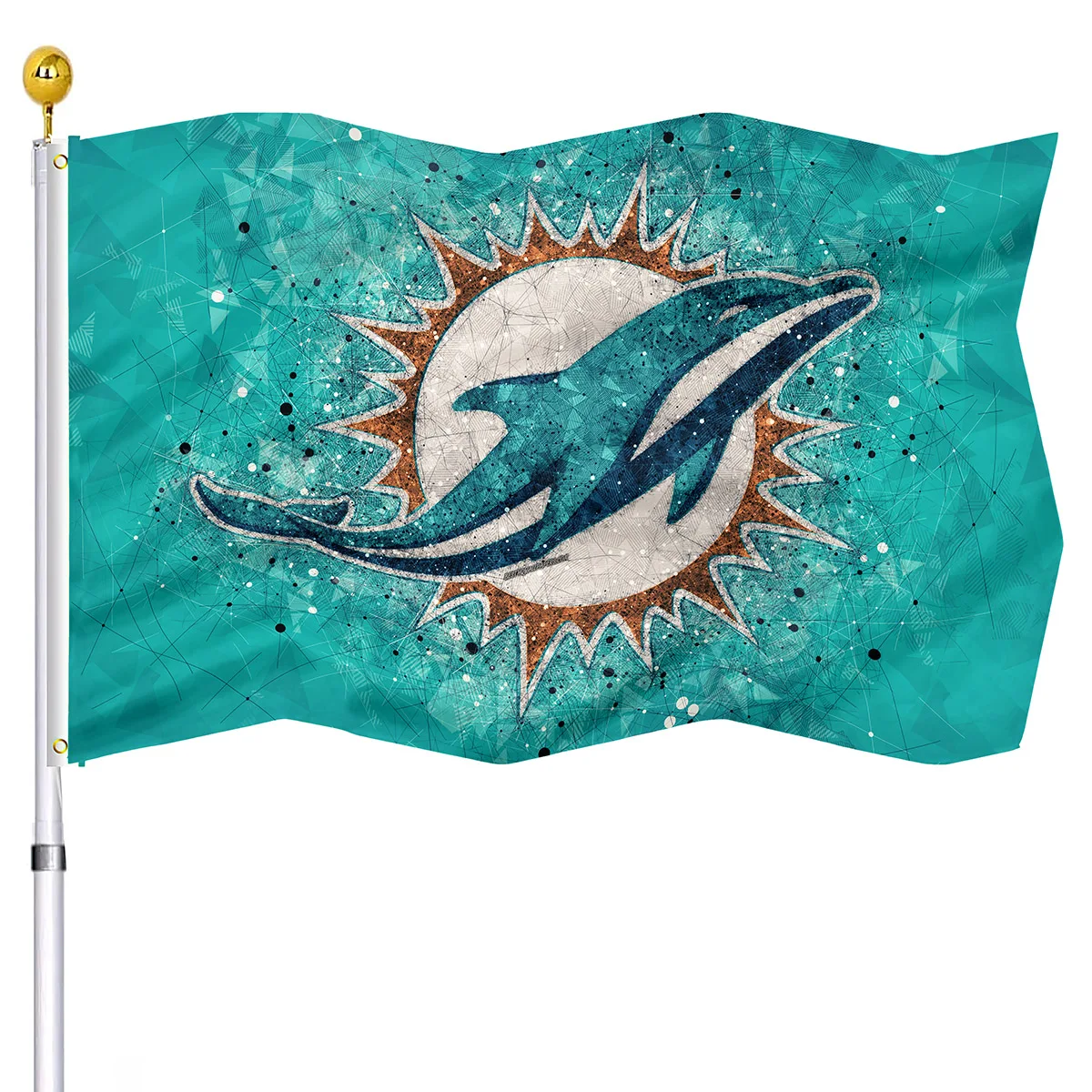 bandeira-de-golfinhos-arte-geometrica-bandeiras-do-clube-de-futebol-americano-dupla-costura-poliester-com-ilhos-de-latao-decoracao-interna-e-externa