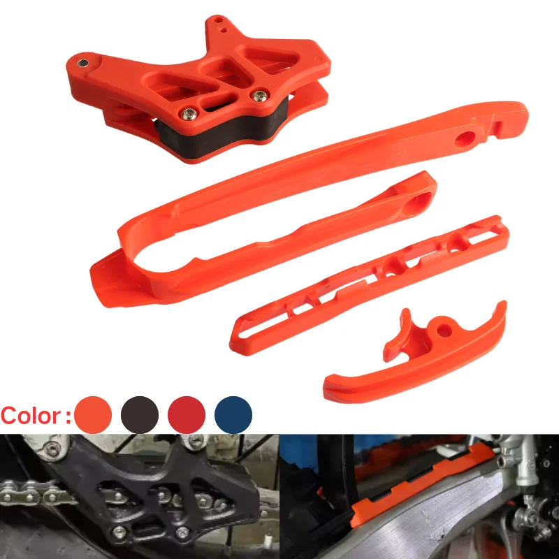 Motorcycle Swingarm Chain For KTM SX XC XCF SXF XCF SMR125-450 2012-2020 Slider Kit Chain Guard Guide Brake Hose Clamp