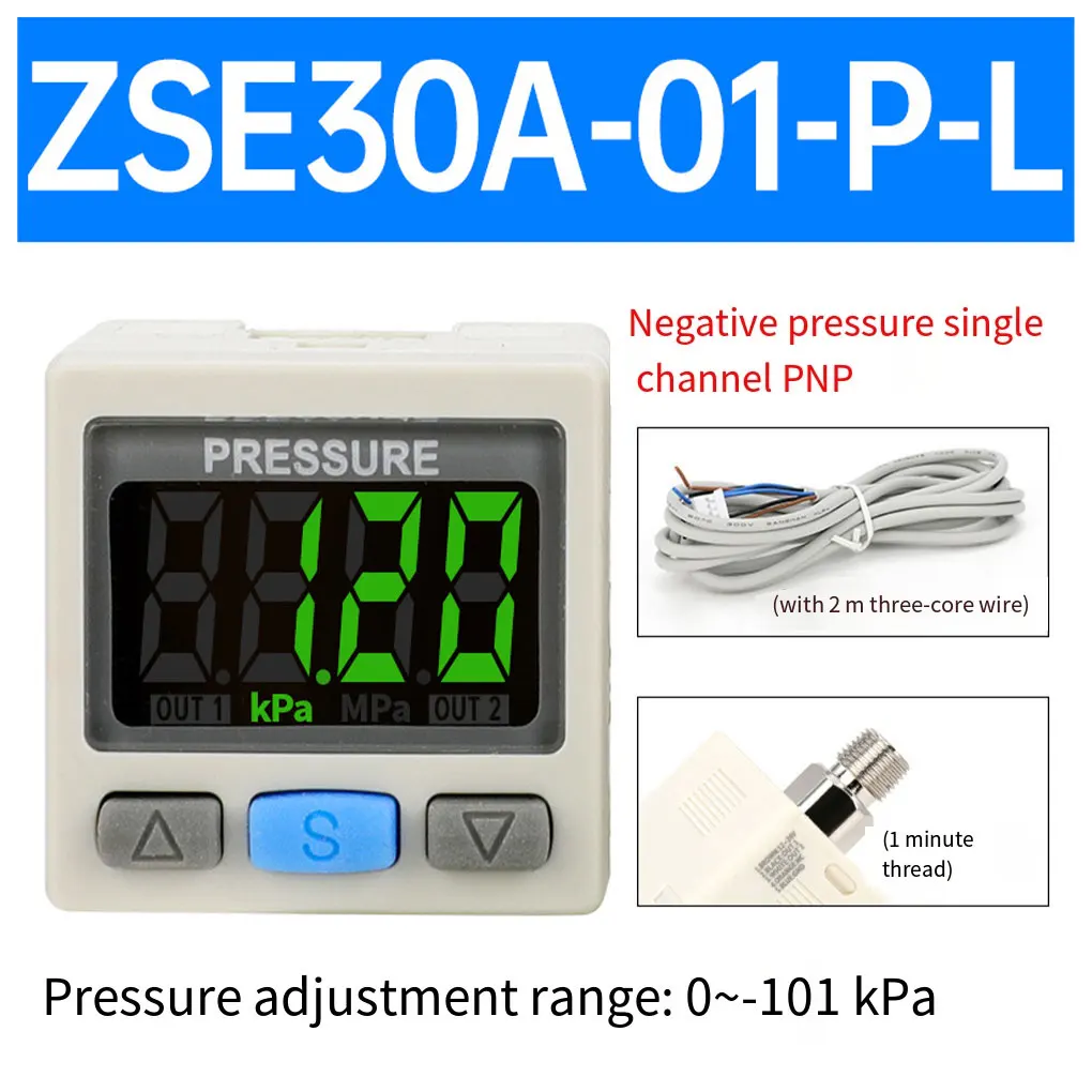 ABS Digital Pressure Switch Digital Pressure Switch Pneumatic Vacuum Digital Controller Swtich